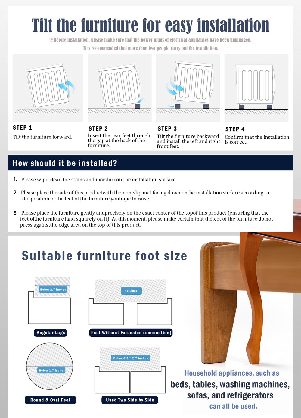 EclatBain échelle de taille avec main pour visualiser proportion et facilité d'installation