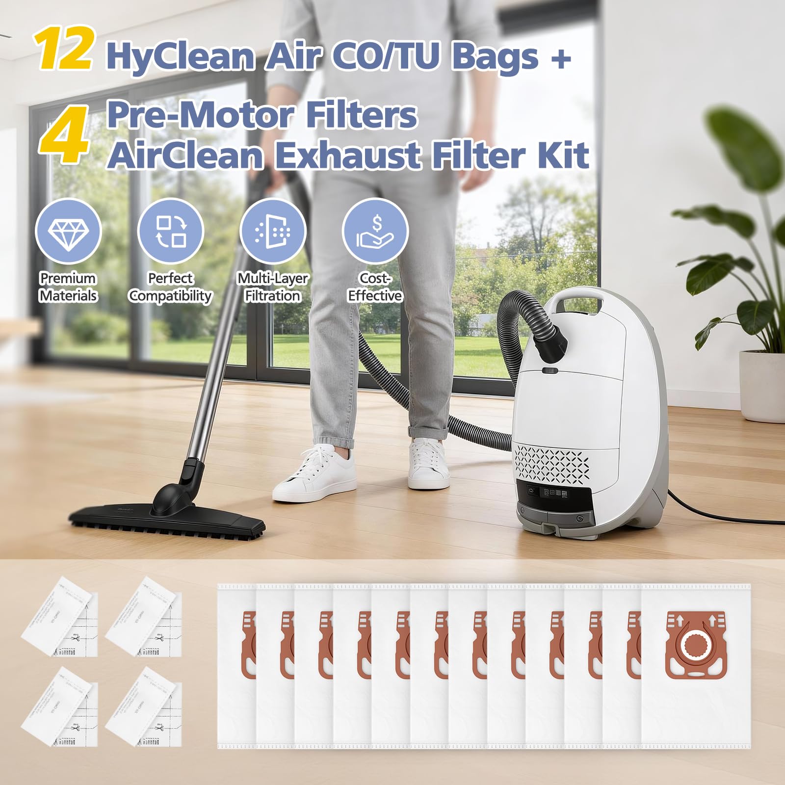 Comparaison de capacité 3D Ecleanfy montrant plus d’espace pour poussières