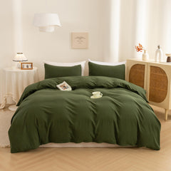 ECOCOTT housse de couette vue avant montrant finition nette et couleur apaisante