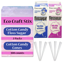 Eco Craft Stix emballage avant montrant les deux saveurs et quantité