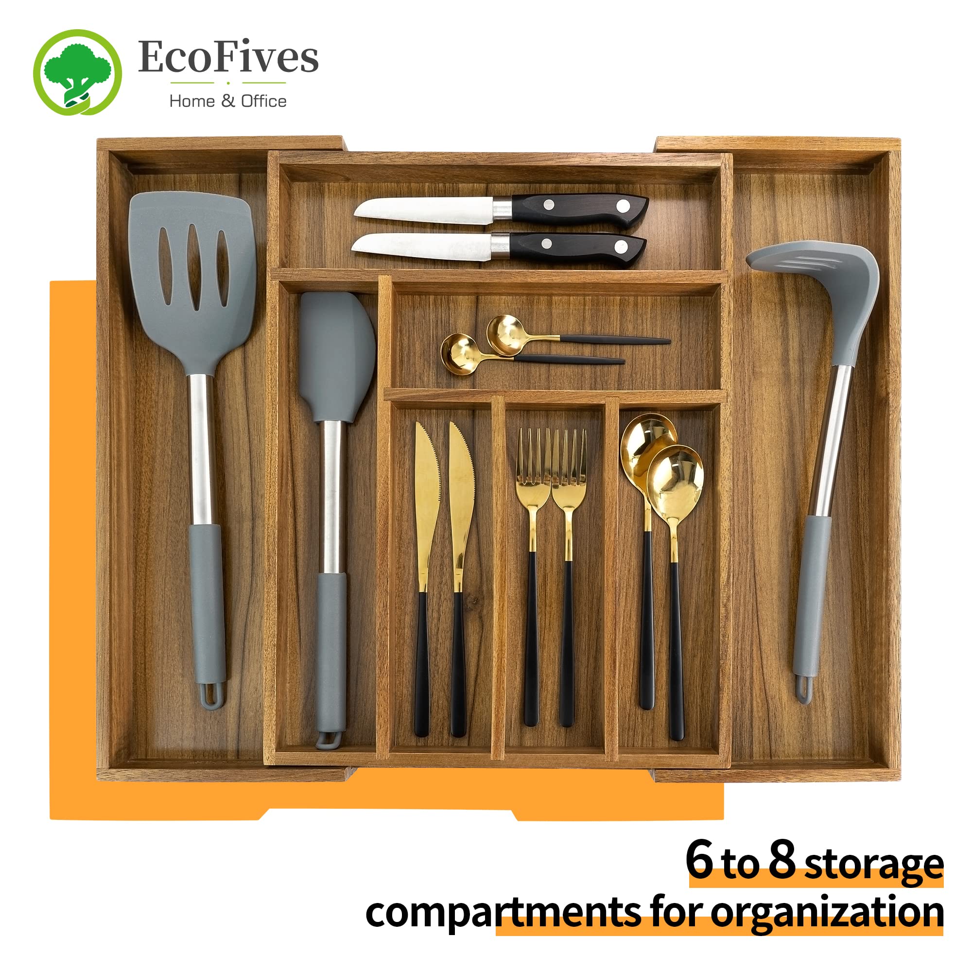 EcoFives gros plan grain d'acacia montrant texture et robustesse