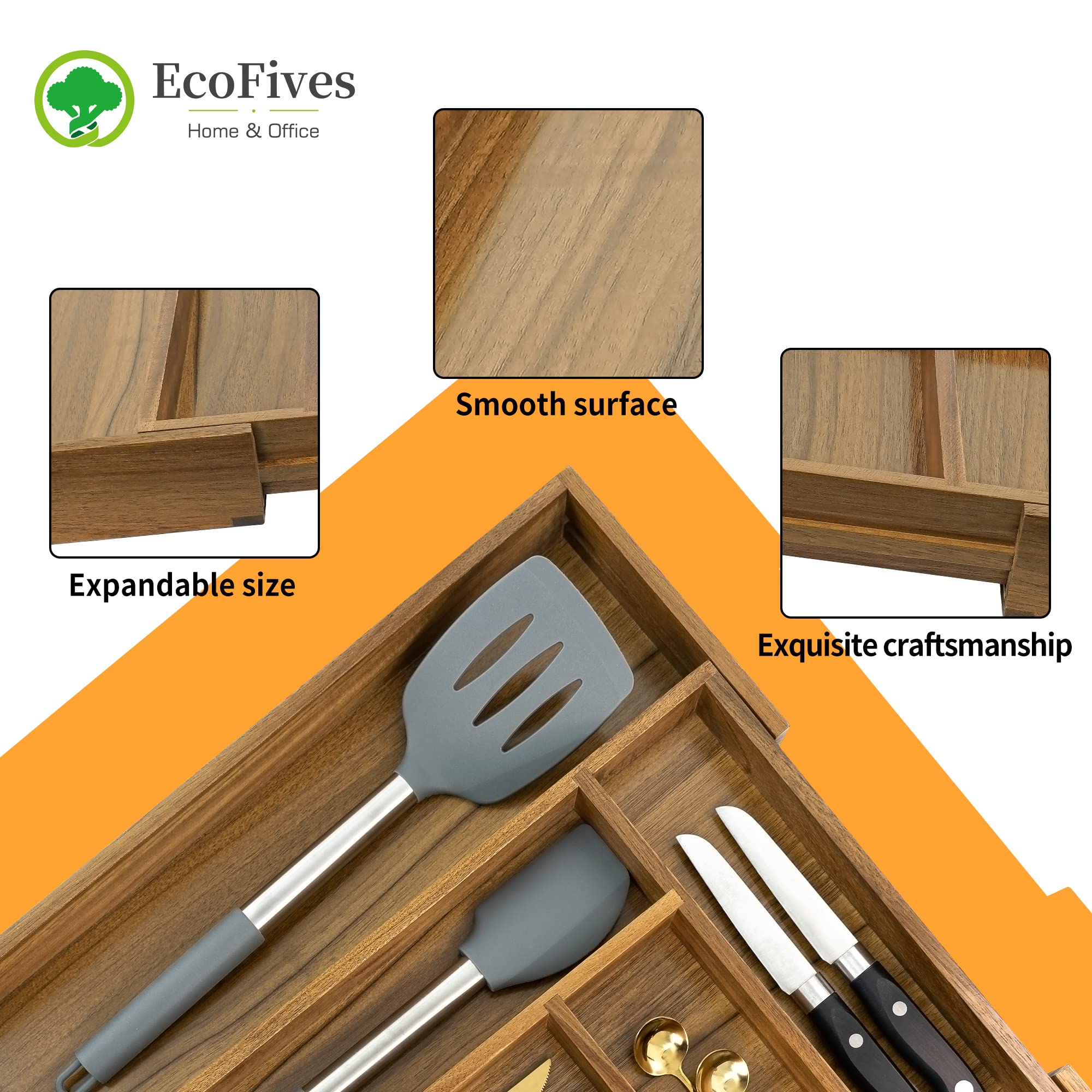 EcoFives installé dans un tiroir de cuisine, rendu soigné et ordonné
