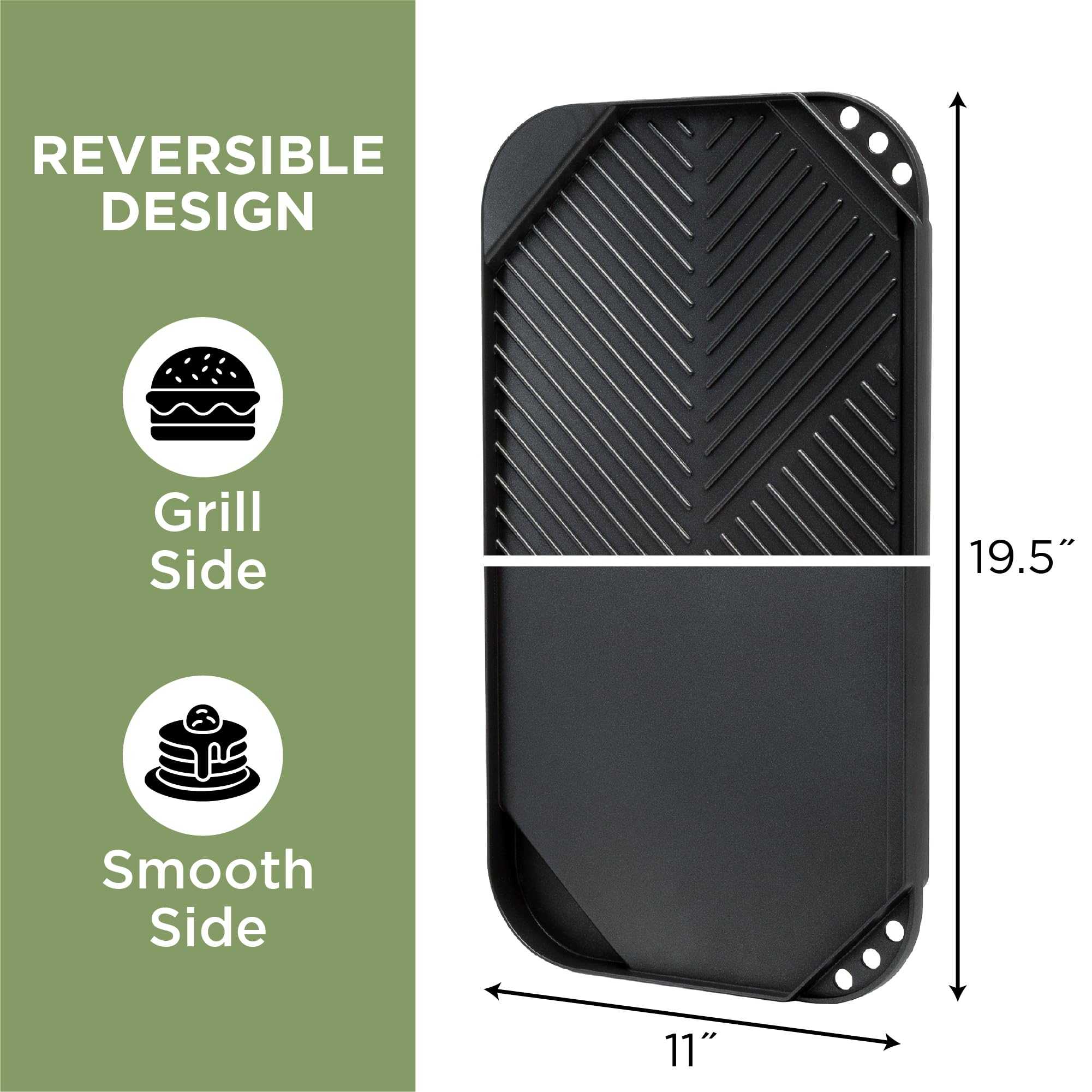 Ecolution gros plan rainures grill pour drainage de graisses
