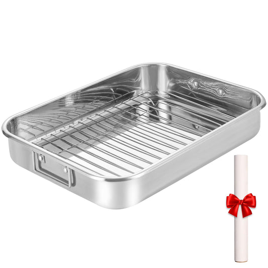 Ecookware by LGX plat à rôtir vue avant montrant capacité et poignées pratiques