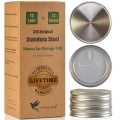 EcoPeaceful couvercle face avant en inox 316 montrant robustesse et sécurité
