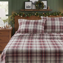 Eddie Bauer gros plan flanelle montrant texture brossée et douceur