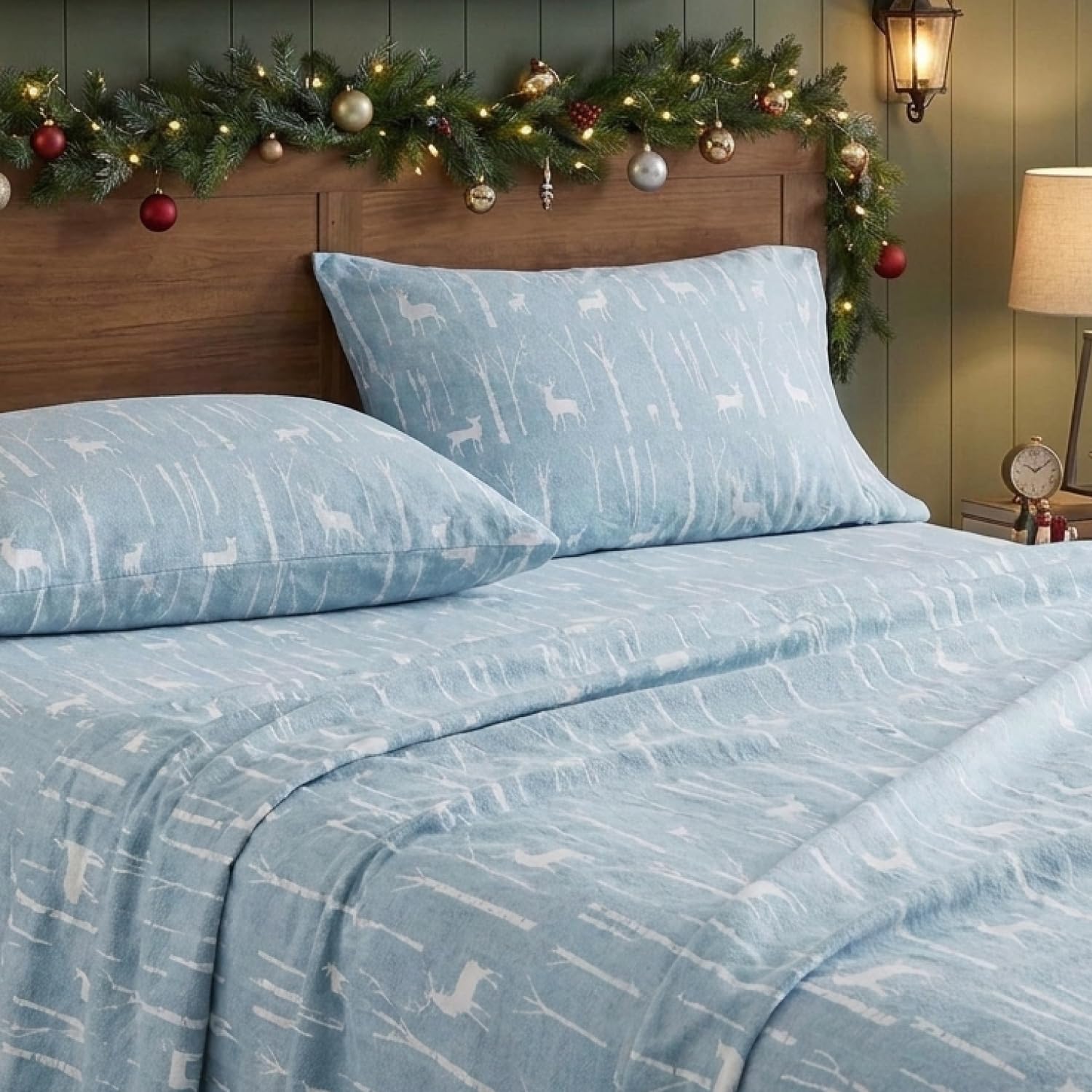 Eddie Bauer détail de l'ourlet et élastique garantissant maintien du drap-housse