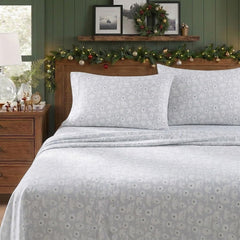 Eddie Bauer zoom sur texture flanelle douce illustrant chaleur