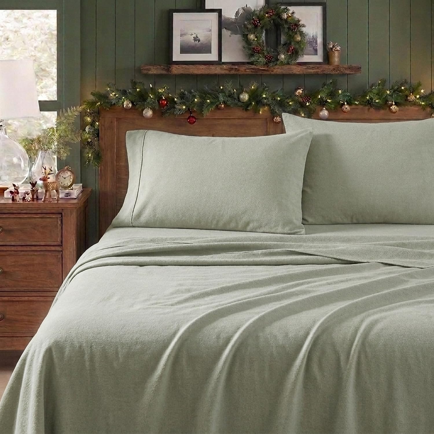 Eddie Bauer détail du drap-housse élastique pour maintien optimal