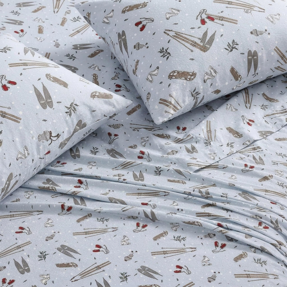 Eddie Bauer drap-housse élastique montrant maintien et ajustement sécurisé