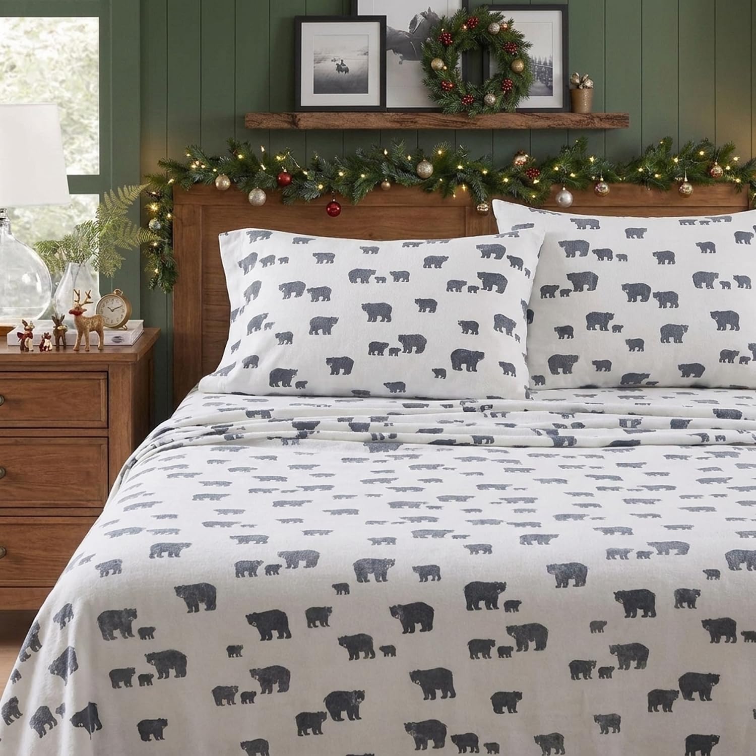 Eddie Bauer détail du drap-housse élastiqué pour maintien optimal