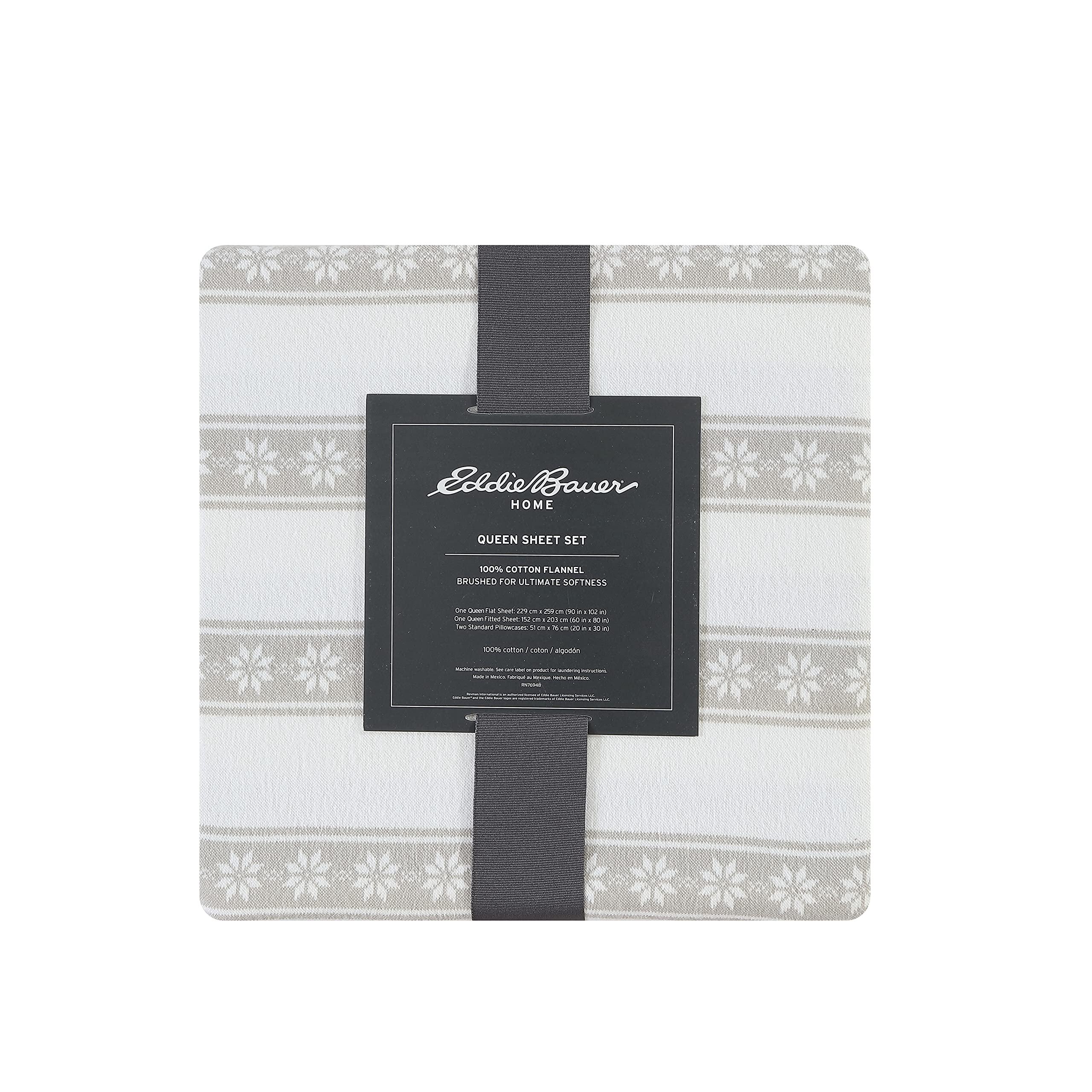 Eddie Bauer motif Snowflake Fair Isle détaillé ajoutant charme saisonnier
