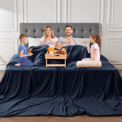 Edenleaf plaid géant face avant montrant le grand format et confort