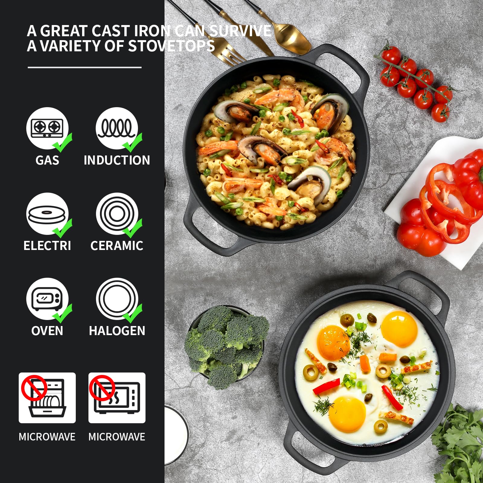 EDGING CASTING cocotte en cuisson, polyvalence pour rôtir et frire