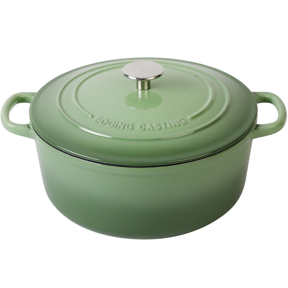 EDGING CASTING cocotte pistache face avant, design attrayant et cuisson fiable