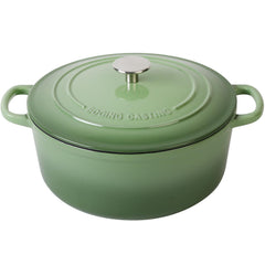 EDGING CASTING cocotte pistache face avant, design attrayant et cuisson fiable
