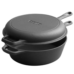 EDGING CASTING cocotte 2-en-1 vue frontale montrant polyvalence