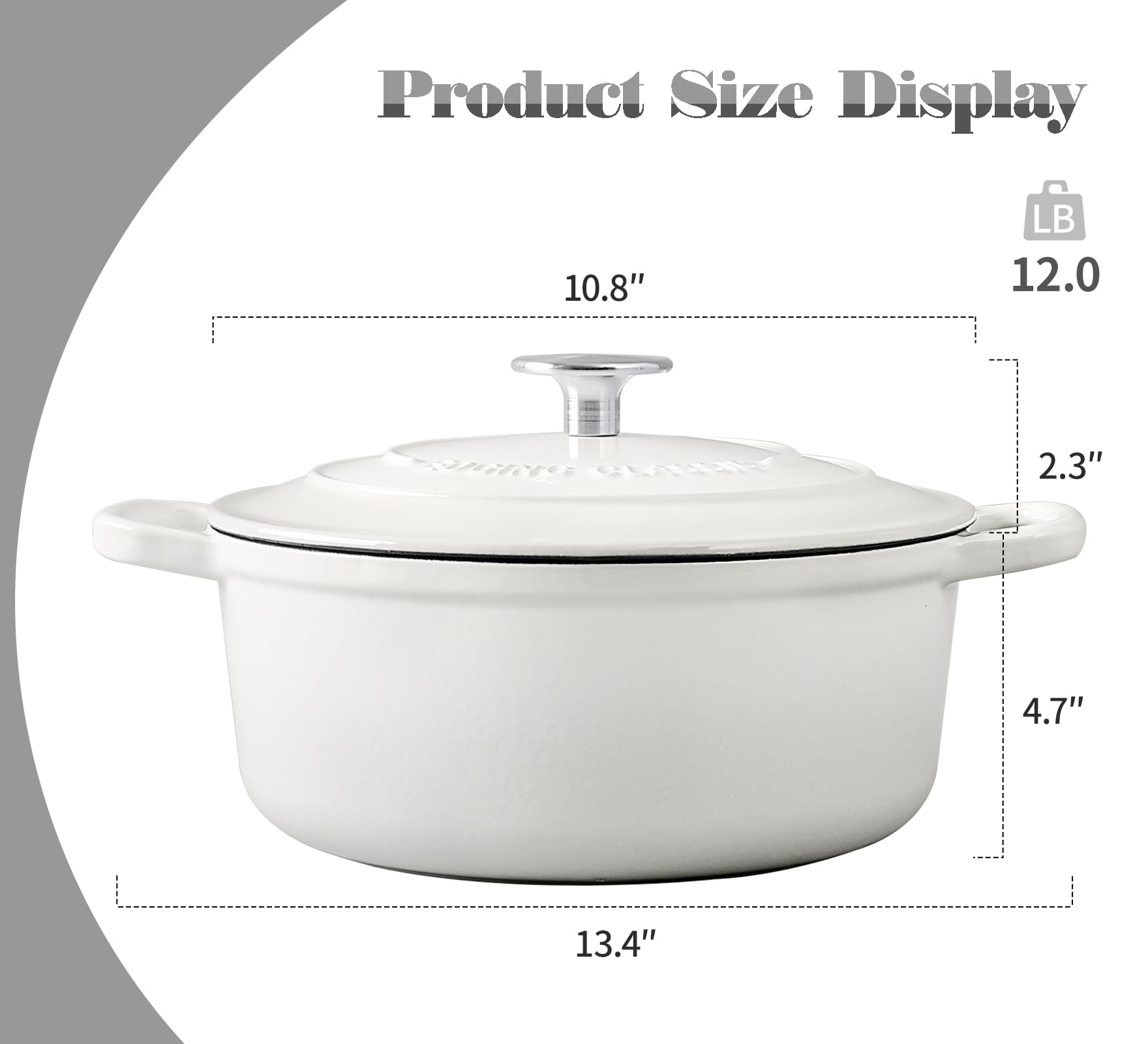 EDGING CASTING intérieur émaillé propre facilitant le nettoyage et la cuisson