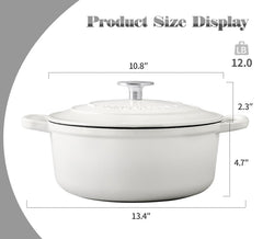 EDGING CASTING intérieur émaillé propre facilitant le nettoyage et la cuisson
