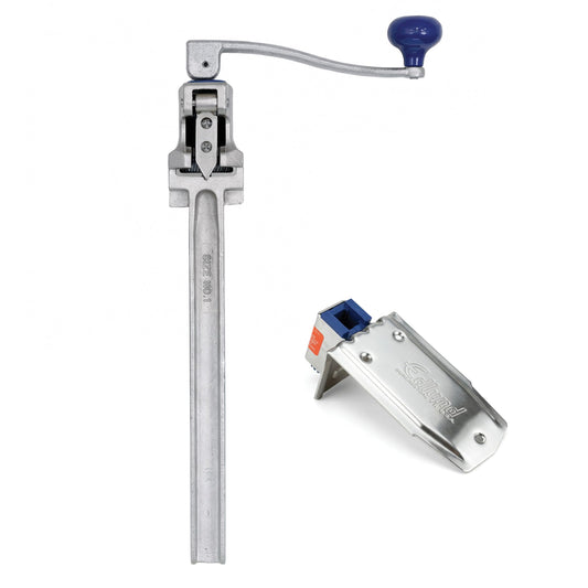 Edlund 11100 vue avant montrant construction robuste et finition nickelée pour durabilité