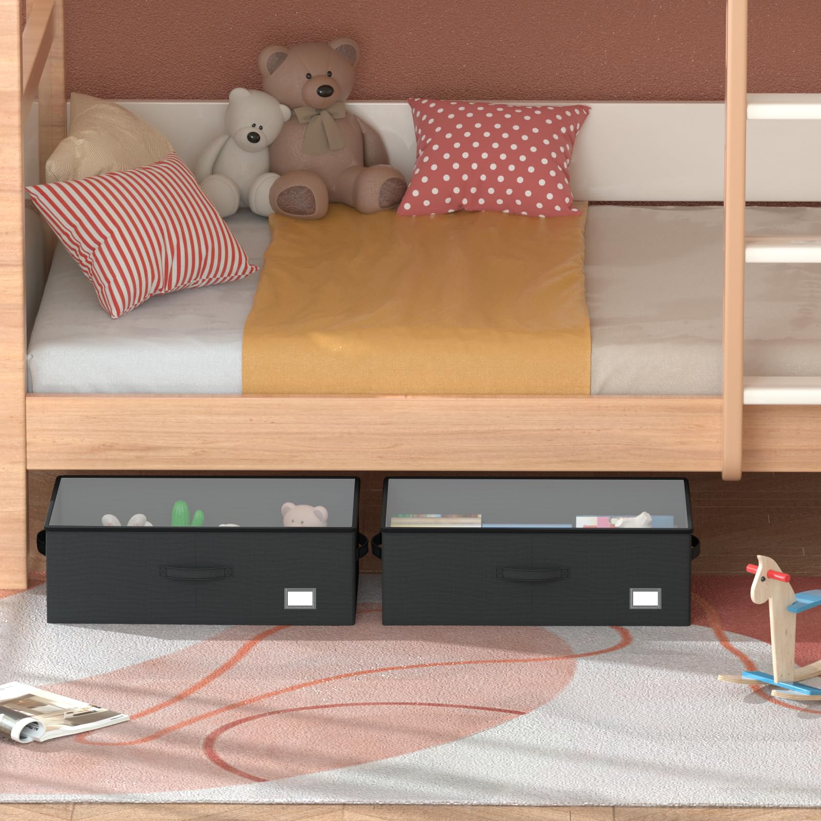 EE-RoomWorld base en bois détachable montrant renfort et stabilité du rangement