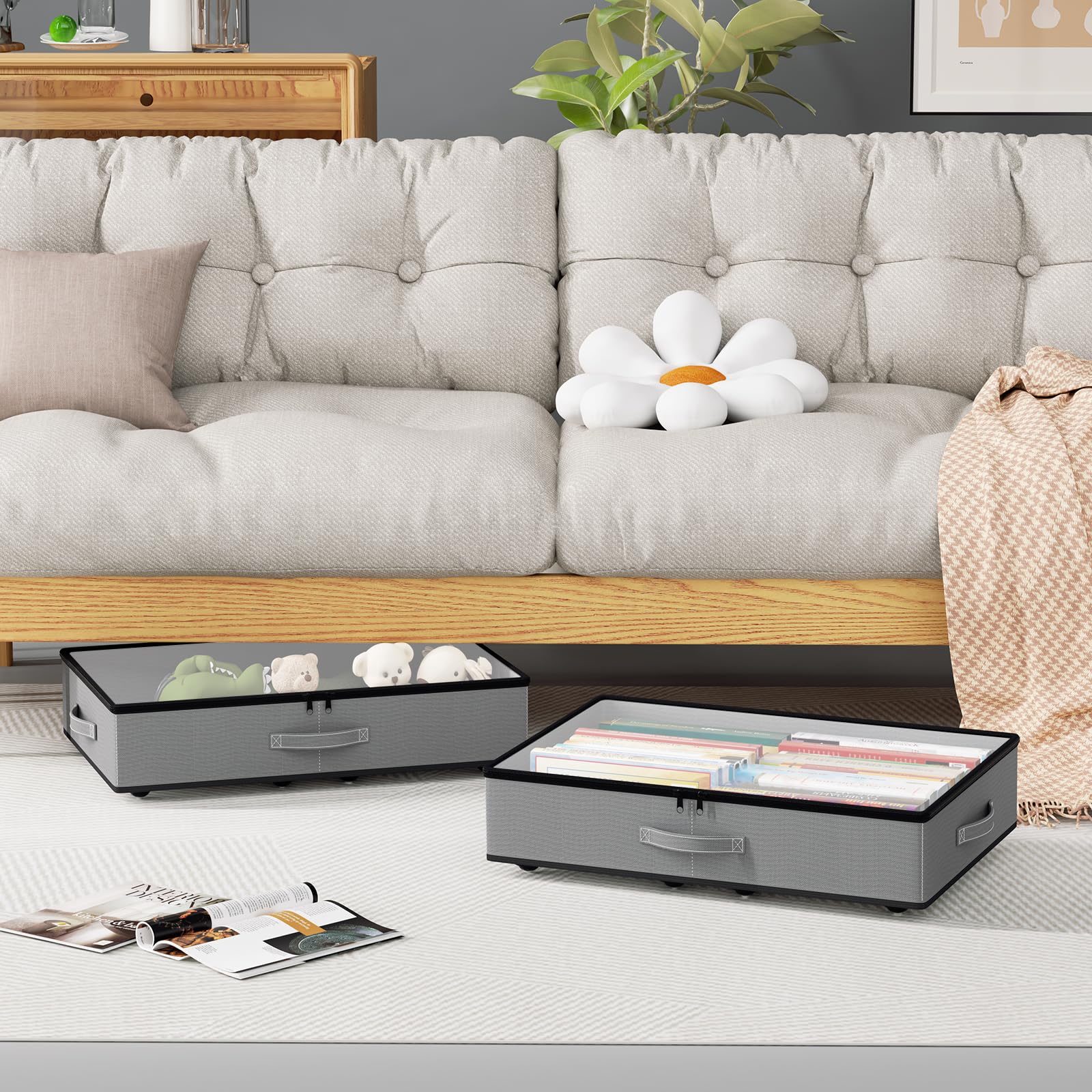 EE-RoomWorld comparaison taille avec chaussure illustrant capacité et échelle