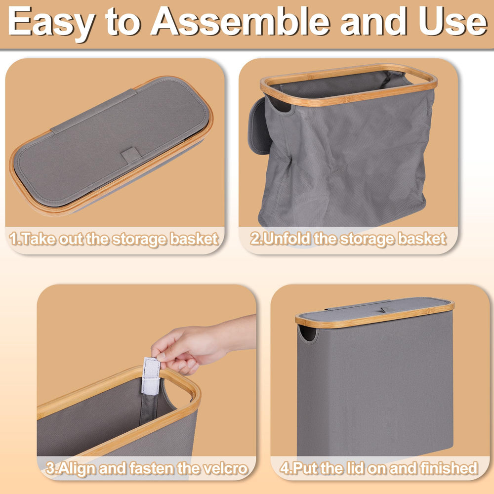 efluky corbeille pliée rangement compact économise de l'espace