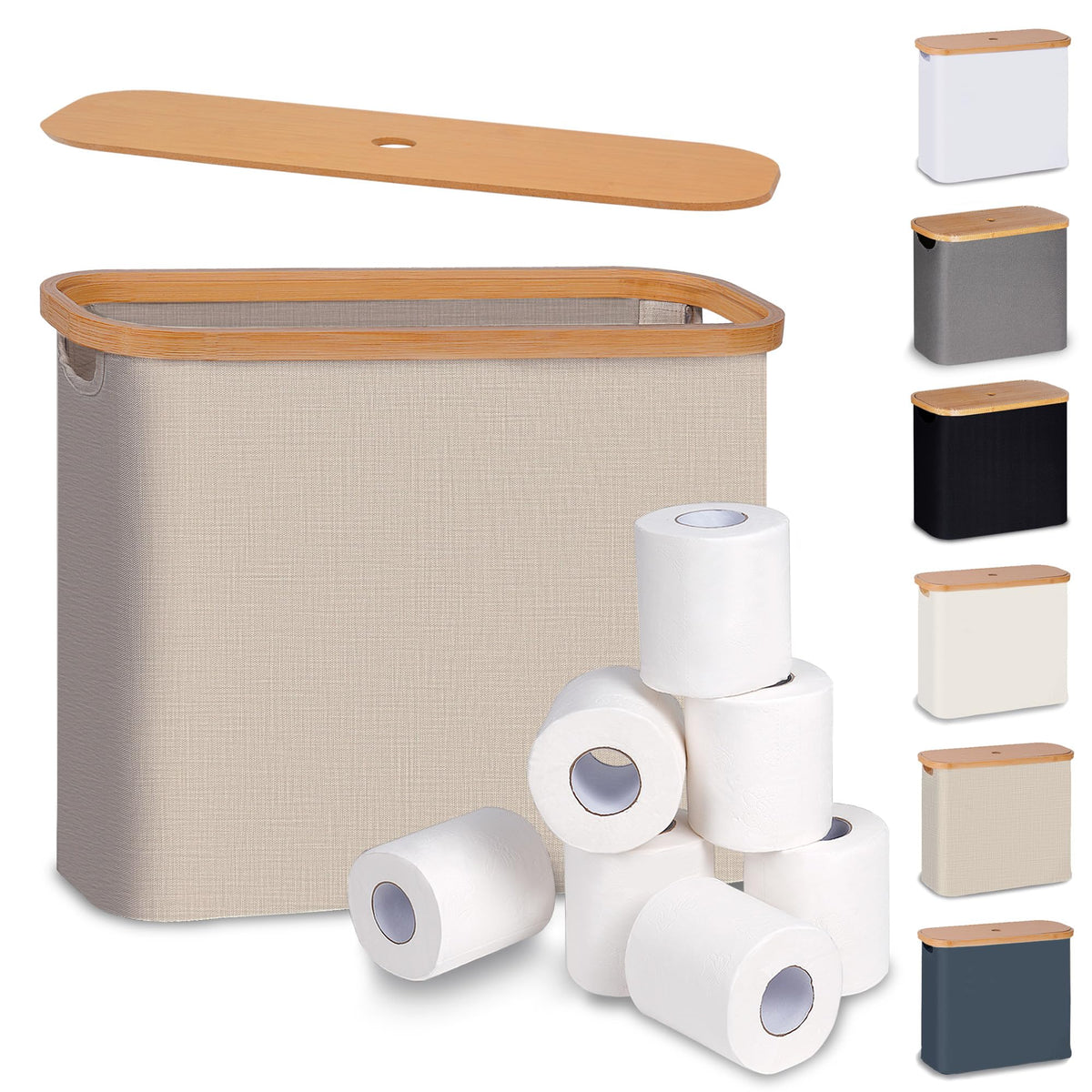 efluky vue de face du panier fermé montrant design élégant et gain de place