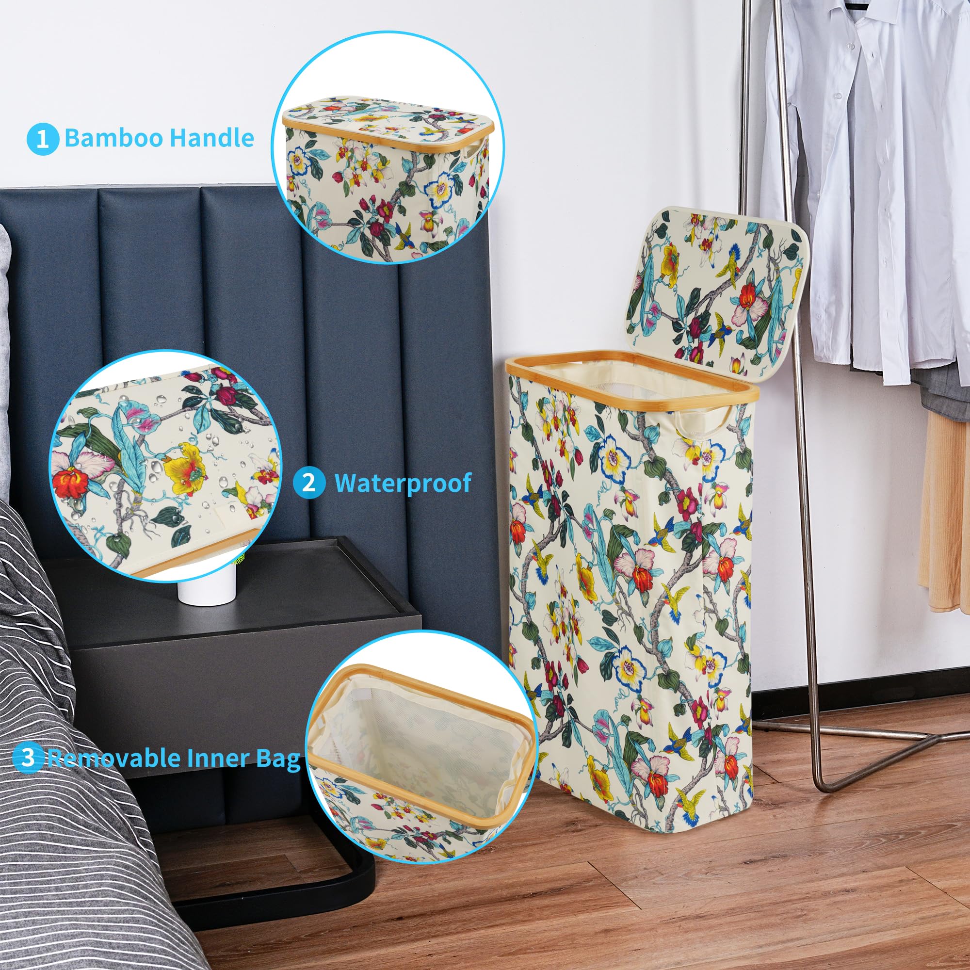 efluky corbeille placée dans petite salle de bain optimisant l'espace