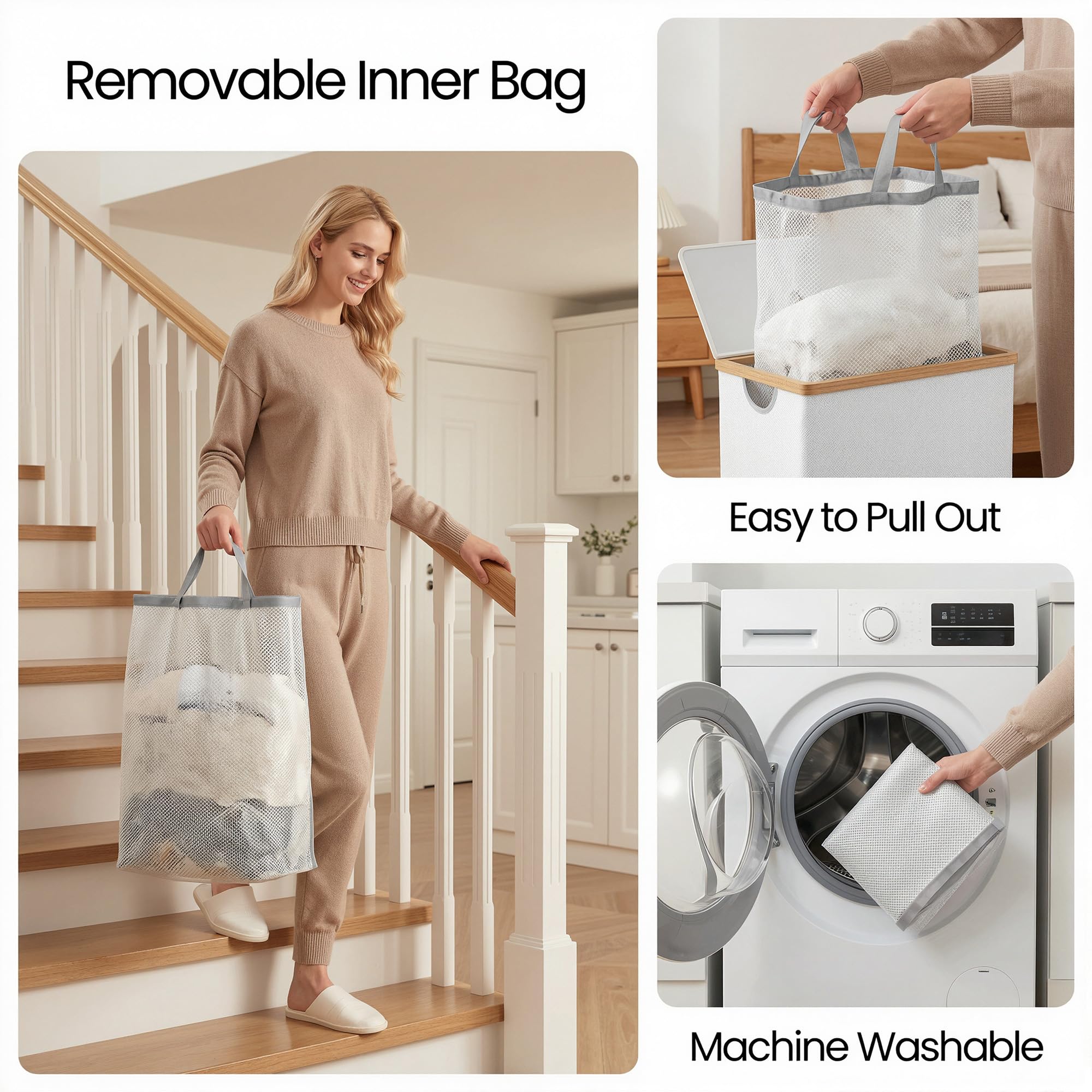 efluky panier pliable rangé compact économisant l'espace de stockage