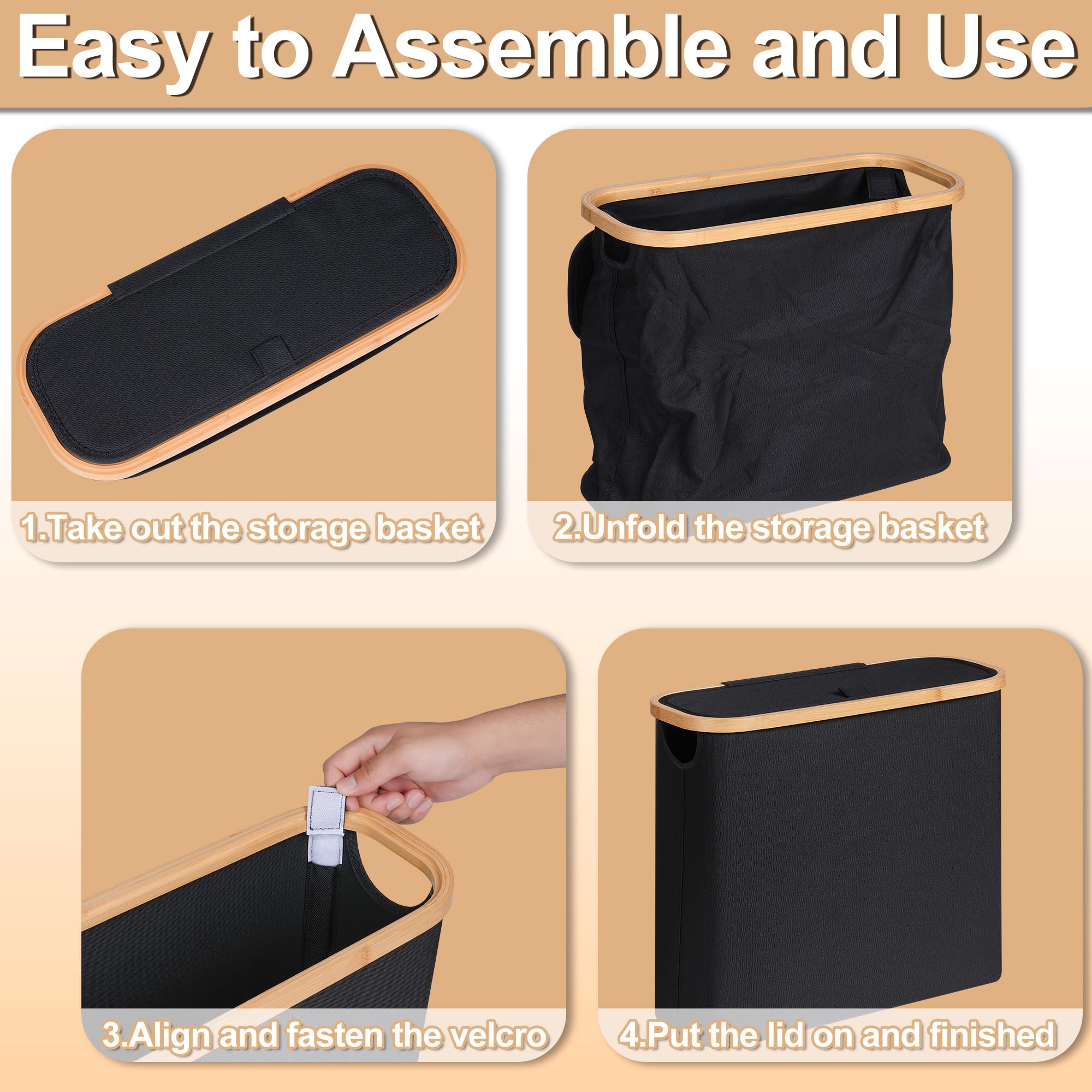 efluky panier plié à plat pour rangement compact et transport pratique