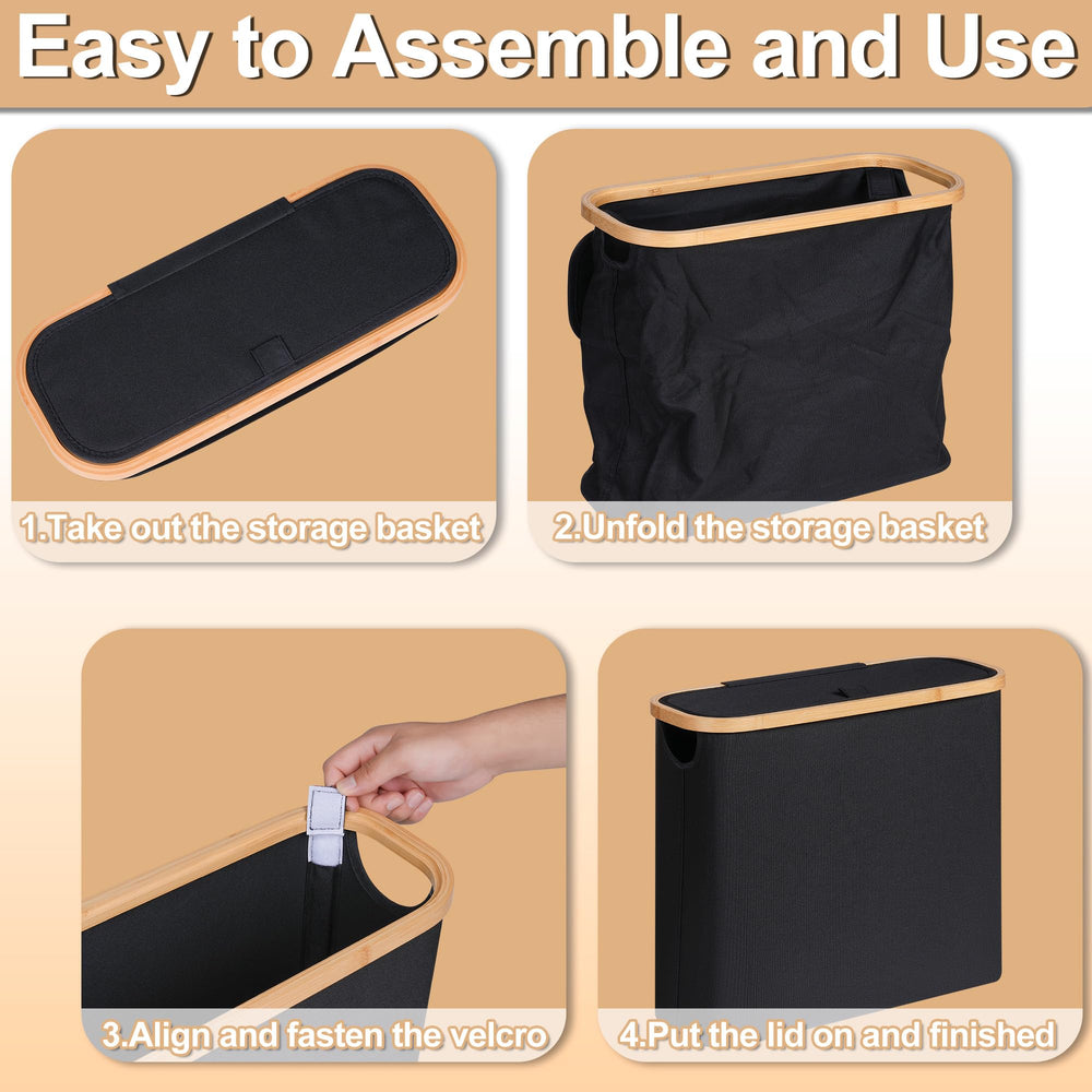 efluky panier plié à plat pour rangement compact et transport pratique