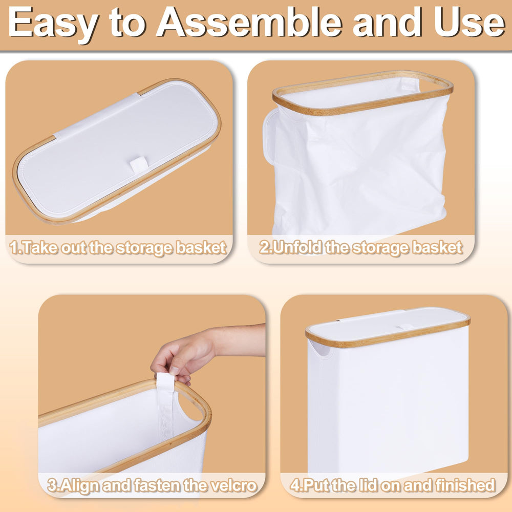 efluky panier plié à plat pour rangement compact et économie d'espace