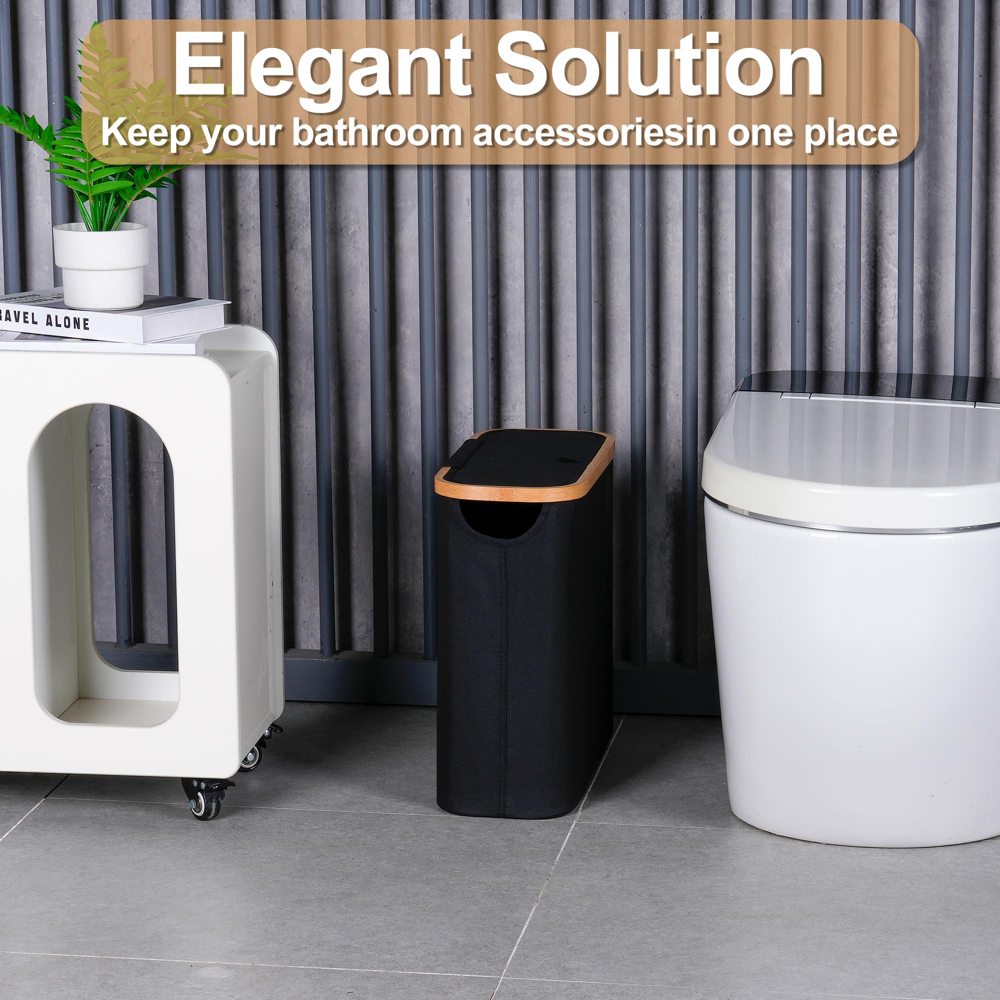 efluky panier en situation dans une salle de bain moderne montrant intégration décorative