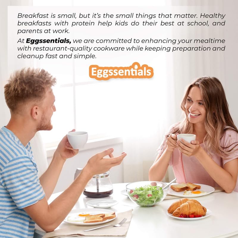 Eggssentials spatule fournie et poignée soft-touch pour manipulation sûre