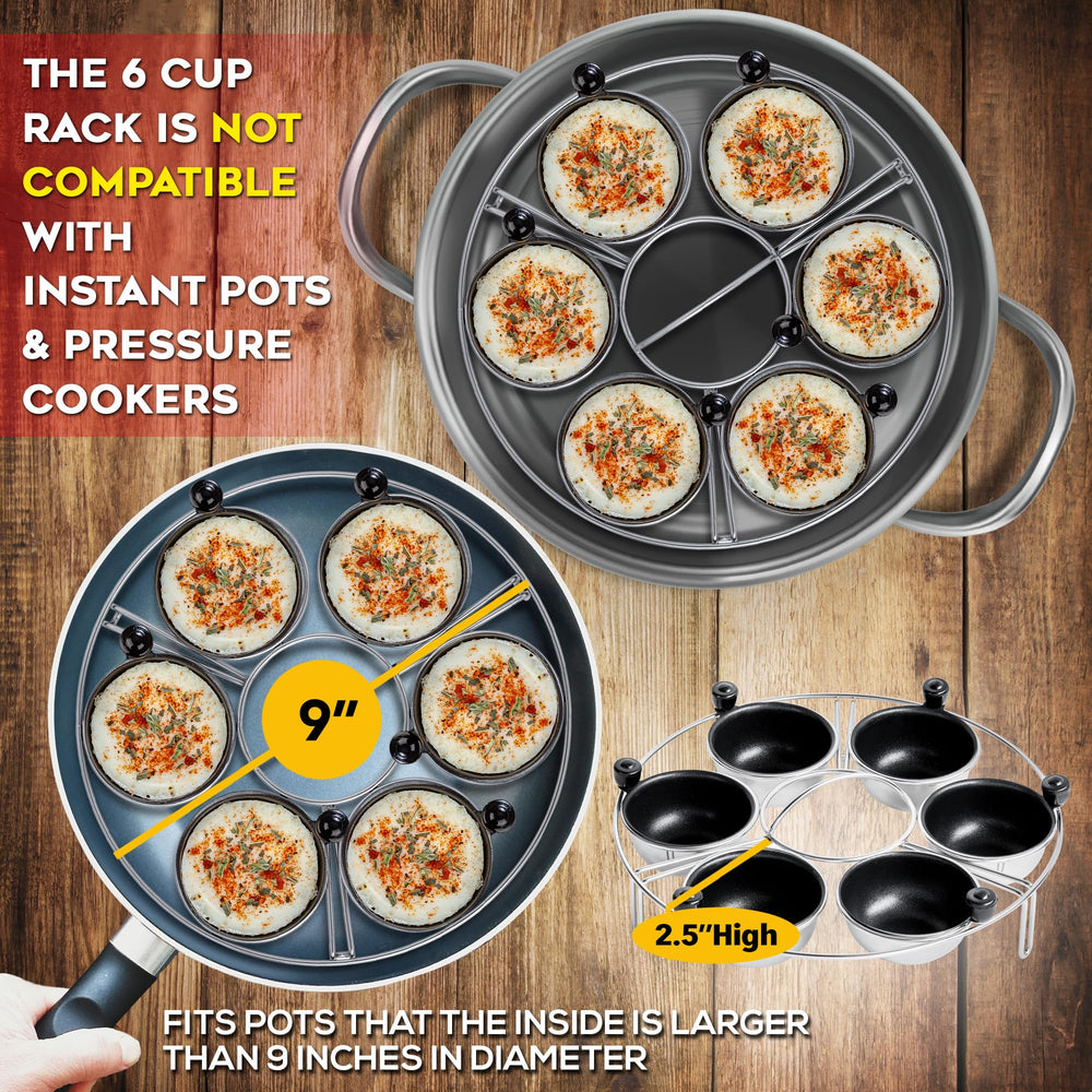 Eggssentials insert placé dans casserole, préparation sans désordre