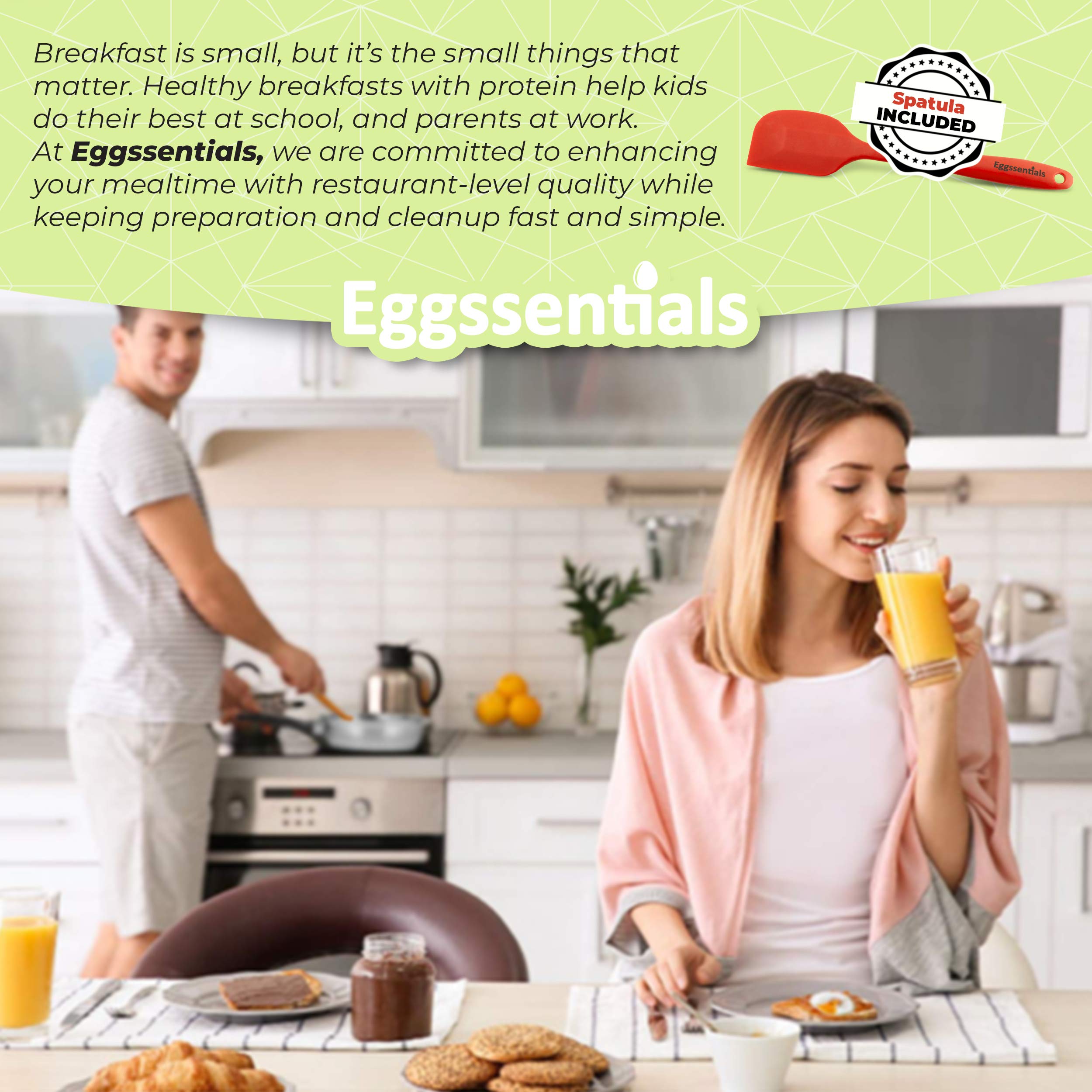 Eggssentials packaging et spatule incluse prêt à l'emploi et pratique