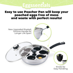 Eggssentials poêle en usage sur plaque induction cuisson uniforme