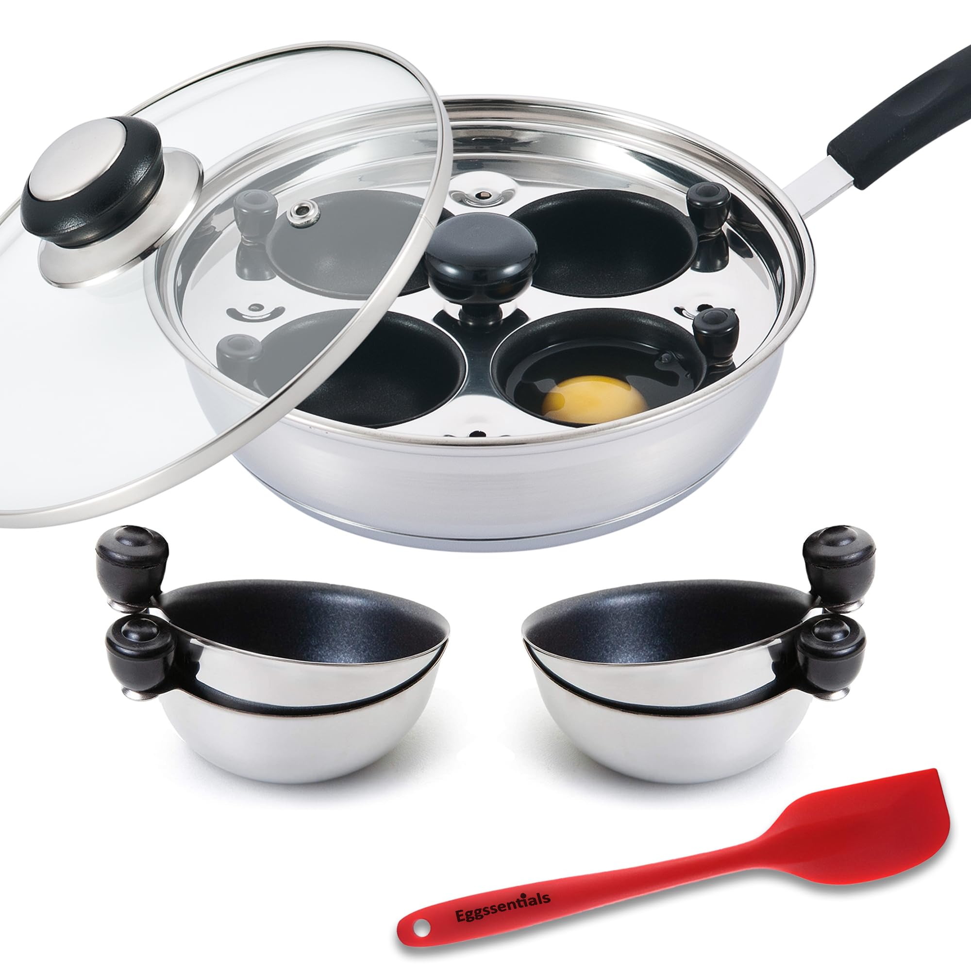 Eggssentials vue avant de la poêle robuste pour cuisson homogène