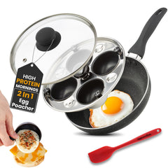 Eggssentials face avant de la poêle montrant design robuste et prise confortable