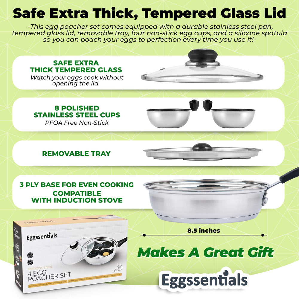 Eggssentials poêle sans inserts utilisée comme poêle à sauter polyvalente