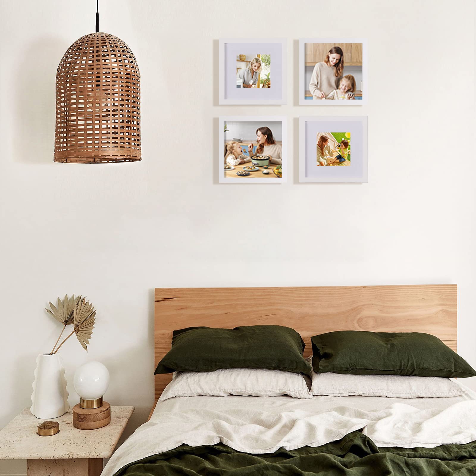 Egofine cadre en situation dans une chambre minimaliste apportant style