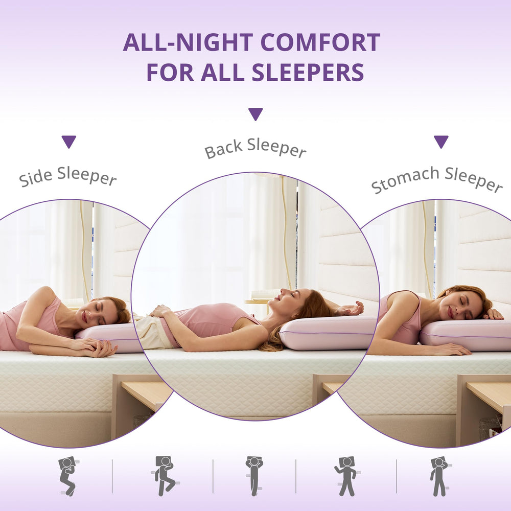 EGOHOME oreiller en usage côté montrant maintien pour dormeur latéral