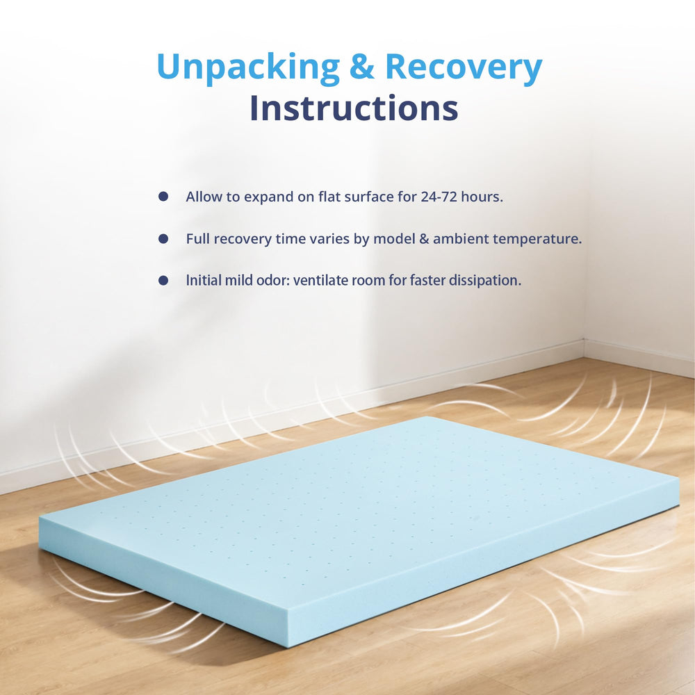 EGOHOME surmatelas compressé en boîte prêt à être expédié