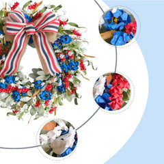 Egolot gros plan sur les fleurs rouges blanches bleues avec texture lifelike et volume