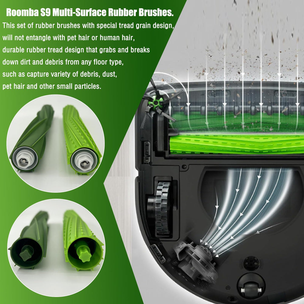 Eifrthe rouleau en cours d'installation dans un Roomba s9 pour remplacement facile
