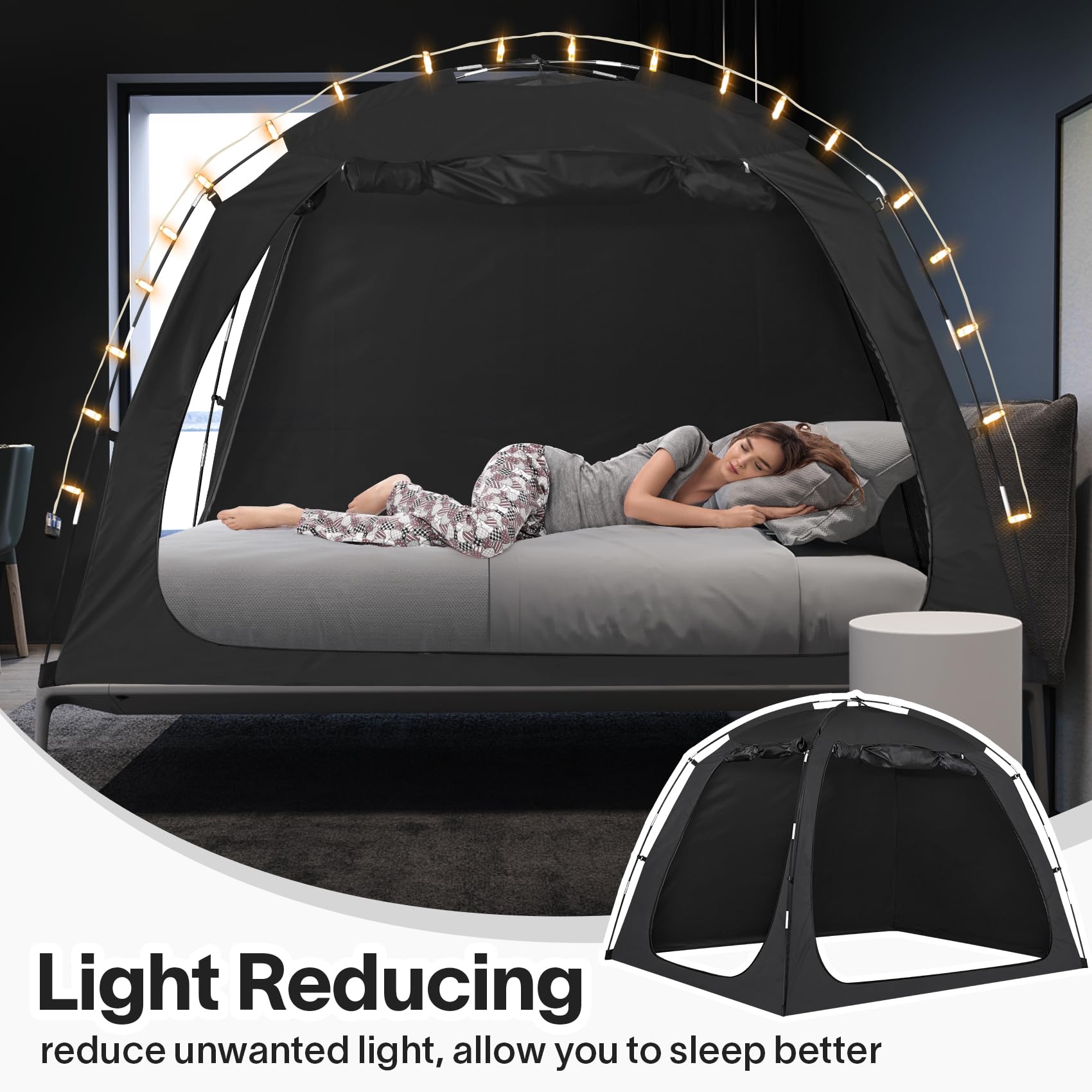 EighteenTek gros plan tissu polyester solide montrant durabilité et opacité