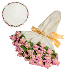 EIGHTOWN plaid bouquet face montrant fleurs roses et style décoratif