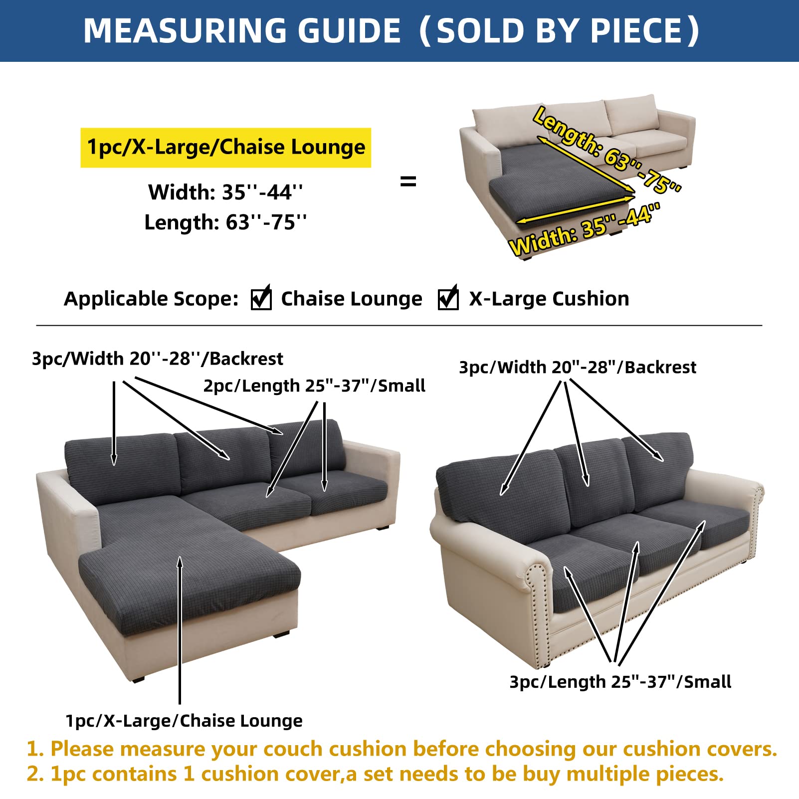 Eismodra comparaison d'échelle montrant l'ajustement X-Large sur coussin