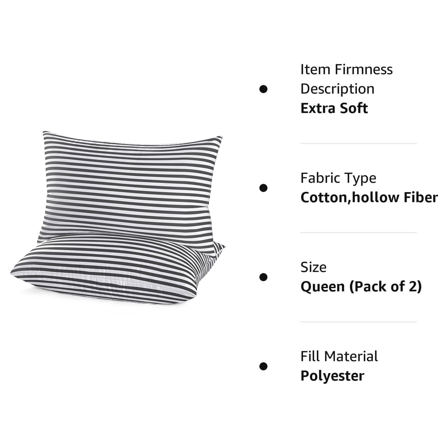 EIUE mise en scène chambre rayée blanc gris pour style hôtelier apaisant